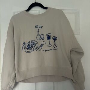 Abercrombie Sunday Soft Graphic Sweatshirt - Size M